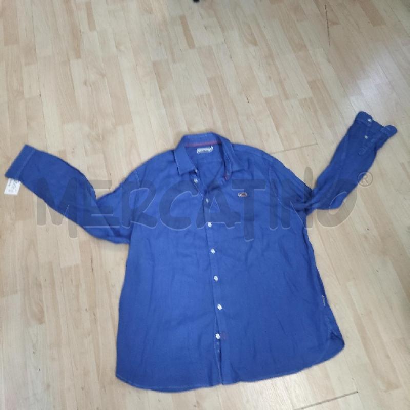CAMICIA UOMO NAPAPJIRI BLU ELETTRICO  | Mercatino dell'Usato Domodossola 2
