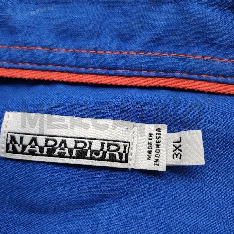 CAMICIA UOMO NAPAPJIRI BLU ELETTRICO  | Mercatino dell'Usato Domodossola 4