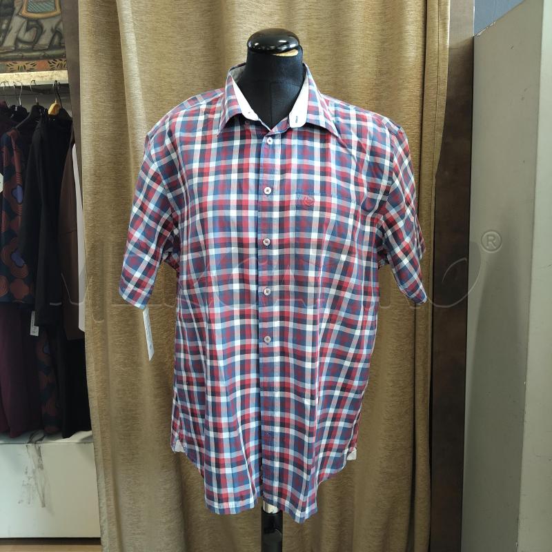 CAMICIA UOMO QUADRI BIANCHI ROSSI BLU BUGATTI | Mercatino dell'Usato Domodossola 1