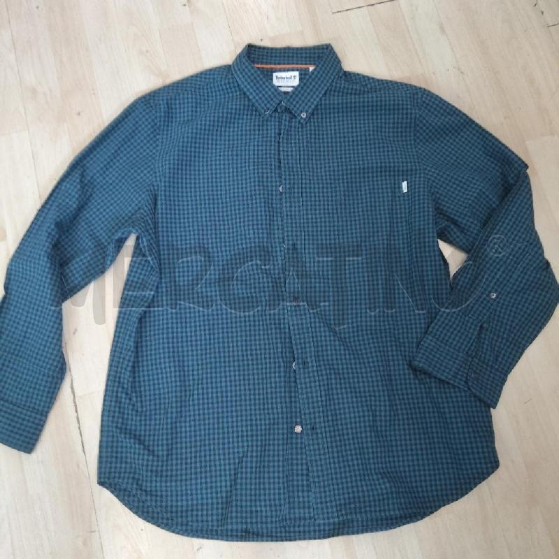CAMICIA UOMO TIMBERLAN BLU VERDE QUADRETTI  | Mercatino dell'Usato Domodossola 1