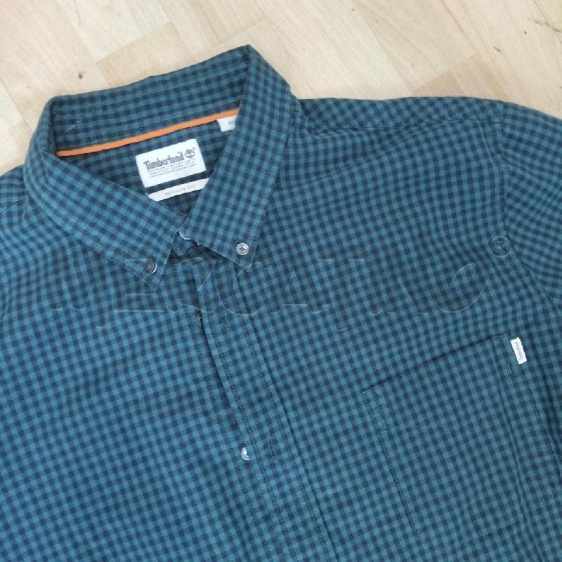 CAMICIA UOMO TIMBERLAN BLU VERDE QUADRETTI  | Mercatino dell'Usato Domodossola 2