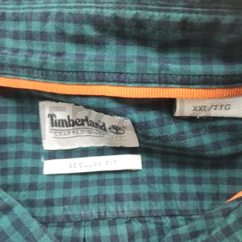 CAMICIA UOMO TIMBERLAN BLU VERDE QUADRETTI  | Mercatino dell'Usato Domodossola 3