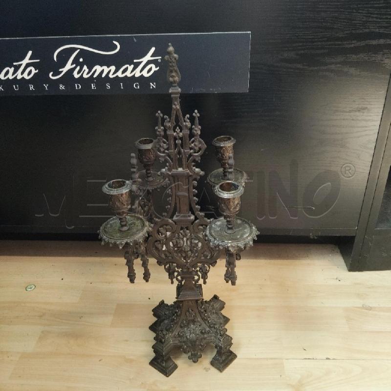 CANDELABRO METALLO 4 LUCI  | Mercatino dell'Usato Domodossola 1