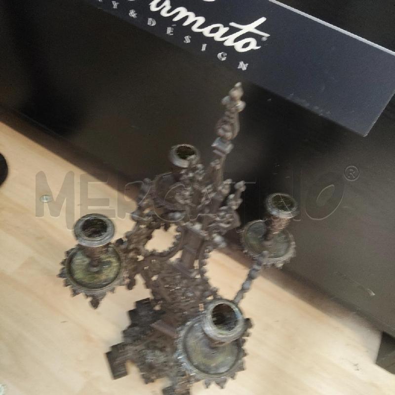CANDELABRO METALLO 4 LUCI  | Mercatino dell'Usato Domodossola 2