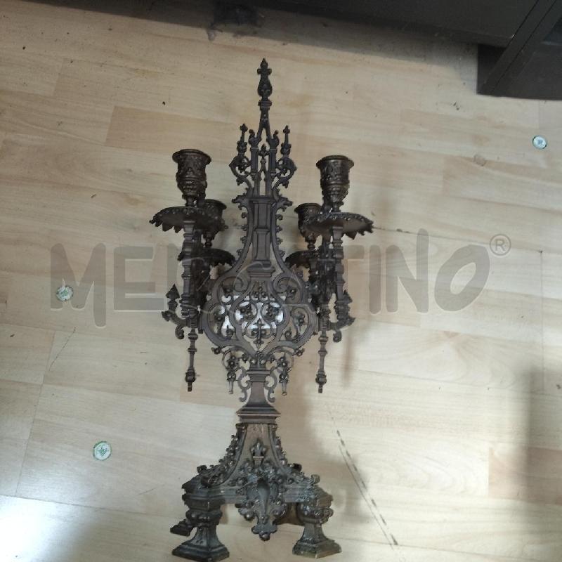 CANDELABRO METALLO 4 LUCI  | Mercatino dell'Usato Domodossola 3