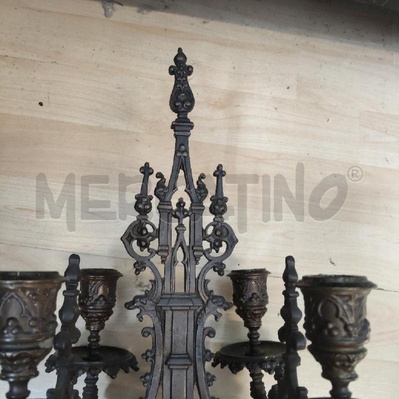 CANDELABRO METALLO 4 LUCI  | Mercatino dell'Usato Domodossola 4