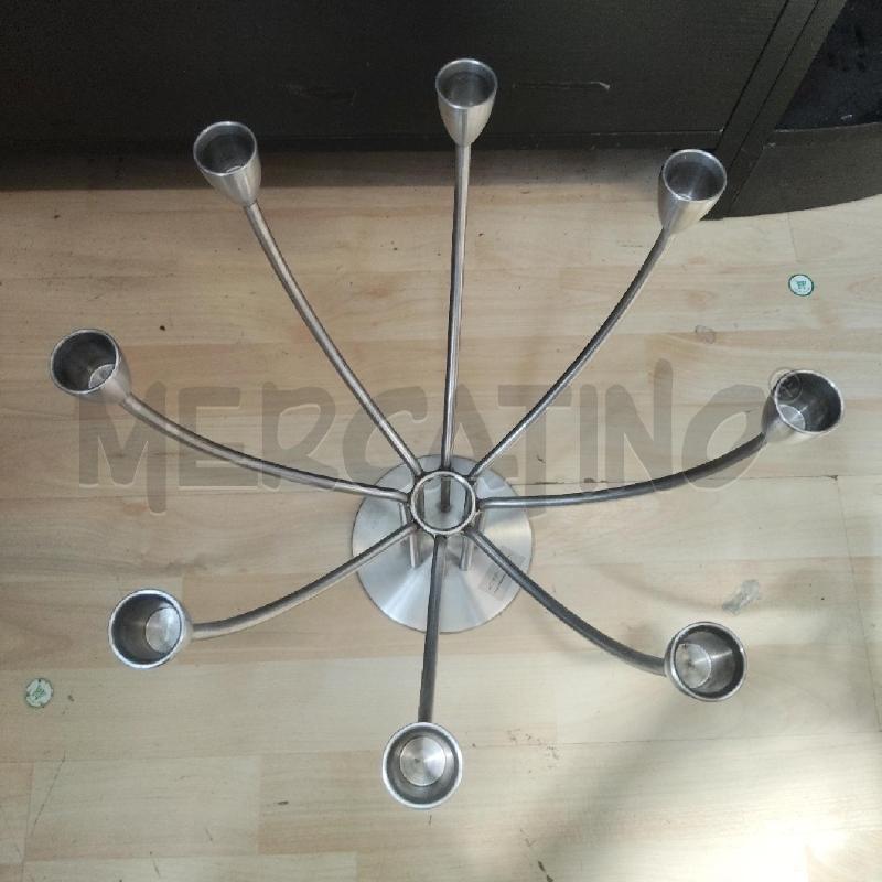 CANDELABRO METALLO 8 BRACCIA IKEA KNUT E MARIANNE HABERG | Mercatino dell'Usato Domodossola 2
