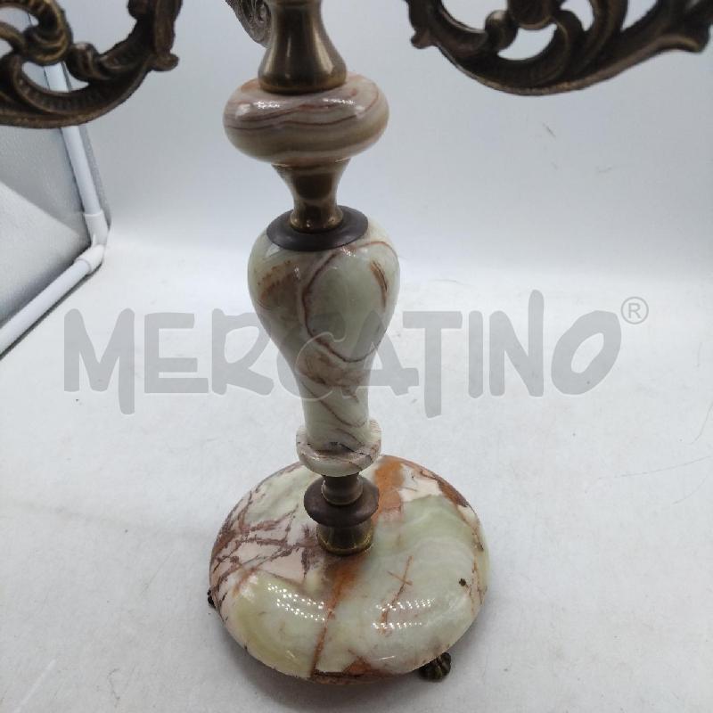 CANDELABRO ONICE E OTTONE 3 BRACCIA | Mercatino dell'Usato Domodossola 3