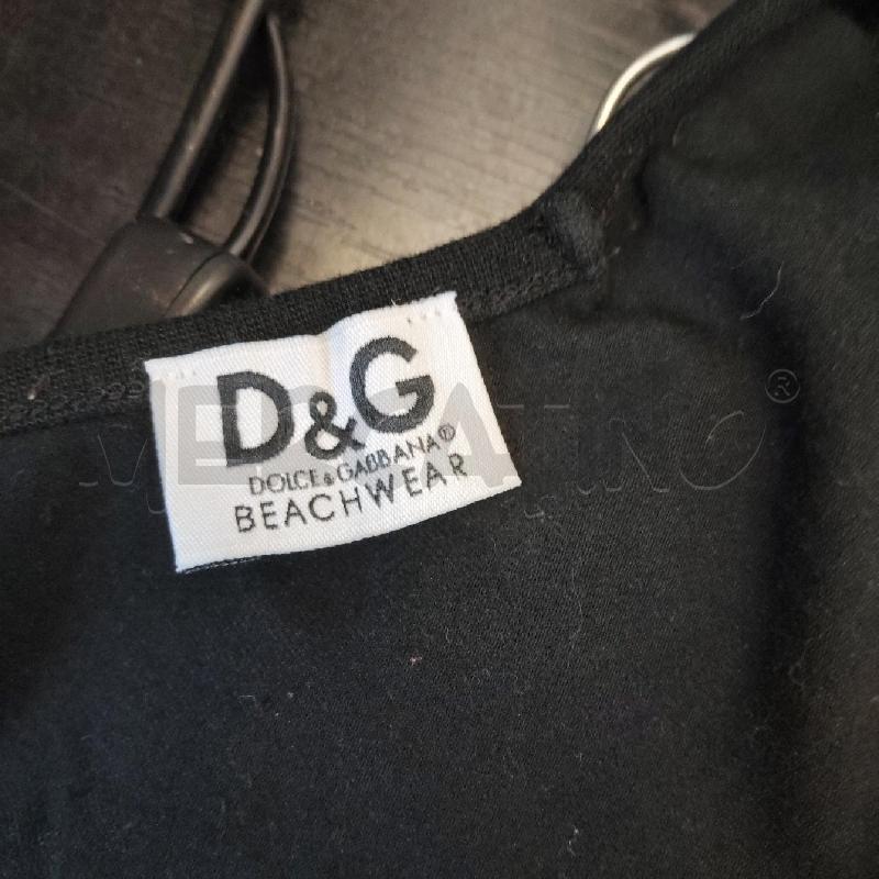 CANOTTA DONNA D&G NERA SCRITTA BEACH | Mercatino dell'Usato Domodossola 5