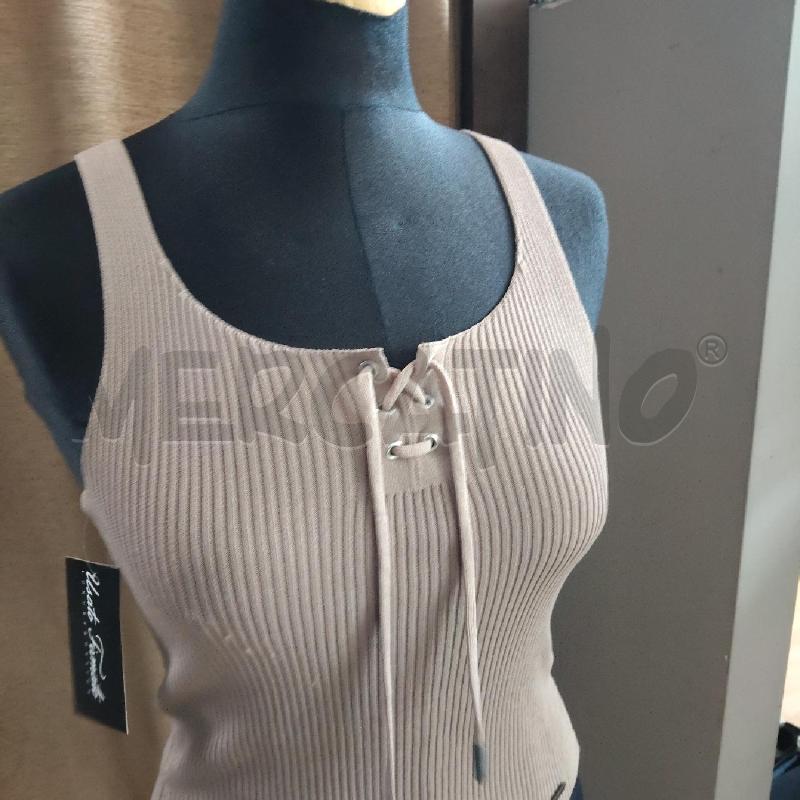 CANOTTA DONNA FILO ECRU GUESS | Mercatino dell'Usato Domodossola 2