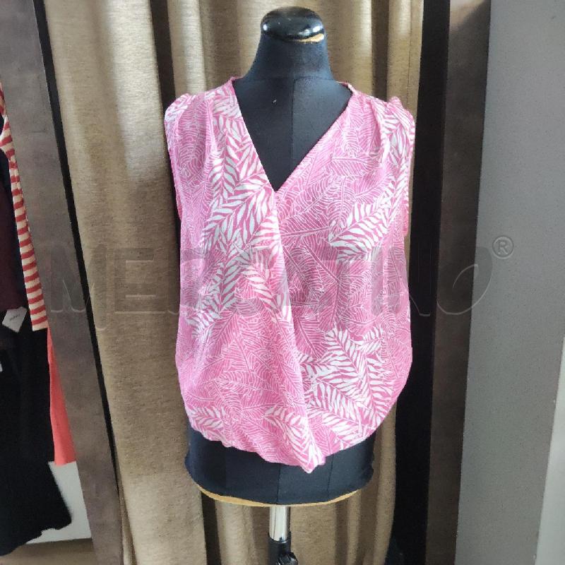 CANOTTA DONNA FUCSIA BIANCA CAMOMILLA  | Mercatino dell'Usato Domodossola 1