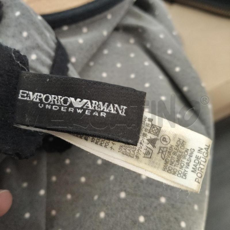 CANOTTA DONNA INTIMA NERO POIS BIANCHI EMPORIO ARMANI ROSA  | Mercatino dell'Usato Domodossola 4