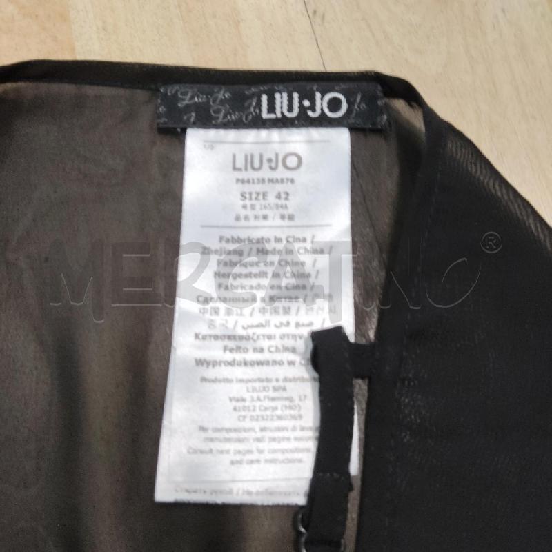 CANOTTA DONNA LIU JO NERA TRASPARENTE BRILLANTINI | Mercatino dell'Usato Domodossola 3