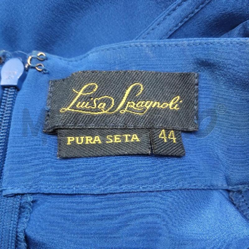 CANOTTA DONNA LUISA SPAGNOLI BLU ELETTRICO VOULANT SETA  | Mercatino dell'Usato Domodossola 3