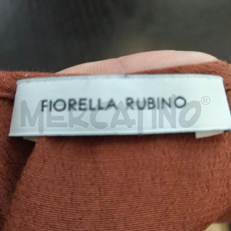 CANOTTA DONNA MARRONE INSERTO PIZZO NERO FIORELLA RUBINO | Mercatino dell'Usato Domodossola 5