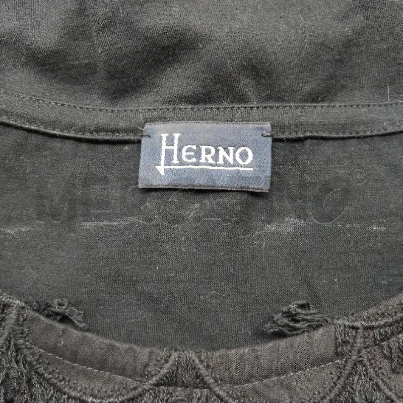 CANOTTA DONNA NERA FRANGE HERNO | Mercatino dell'Usato Domodossola 4