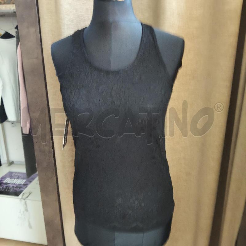CANOTTA DONNA PATRIZIA PEPE PIZZO NERO  | Mercatino dell'Usato Domodossola 1