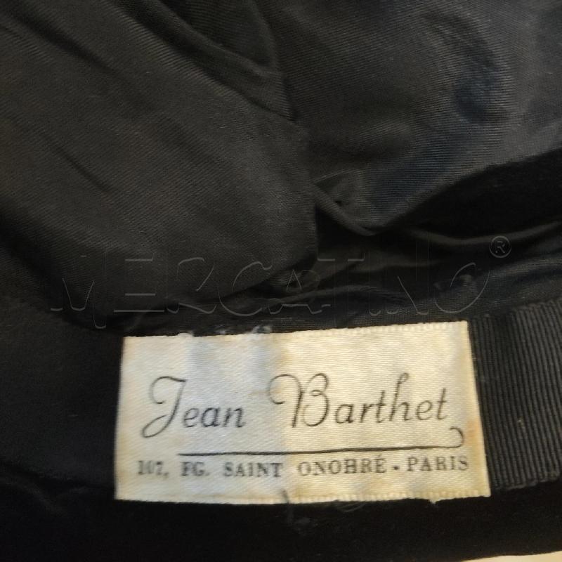CAPPELLO DONNA NERO JEAN BARTHET VELLUTO  | Mercatino dell'Usato Domodossola 3