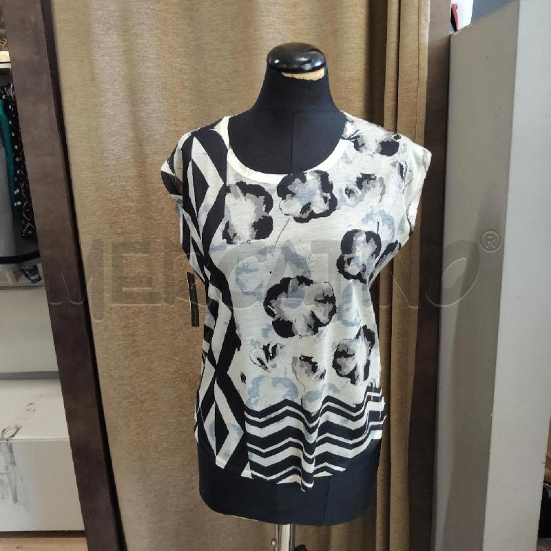 CASACCA DONNA BEIGE FIORI GRECHE YES ZEE | Mercatino dell'Usato Domodossola 1