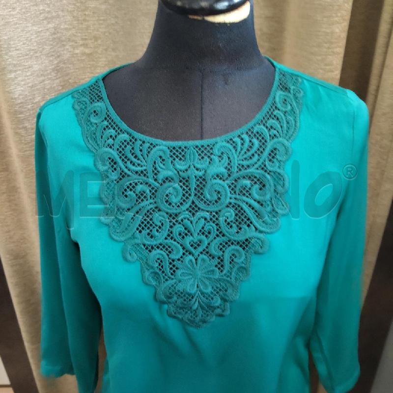 CASACCA DONNA VERDE PARTE PIZZO BOTTONE DIETRO MARELLA  | Mercatino dell'Usato Domodossola 2