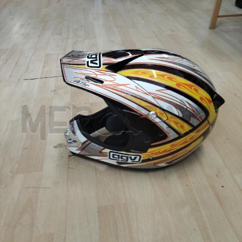 CASCO MOTO GIALLO ARANCIONE AGV S | Mercatino dell'Usato Domodossola 1