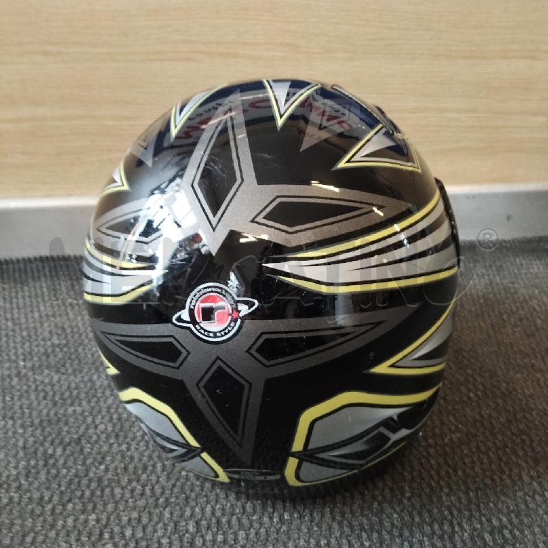CASCO MOTO NERO GRIGIO GIALLO | Mercatino dell'Usato Domodossola 3