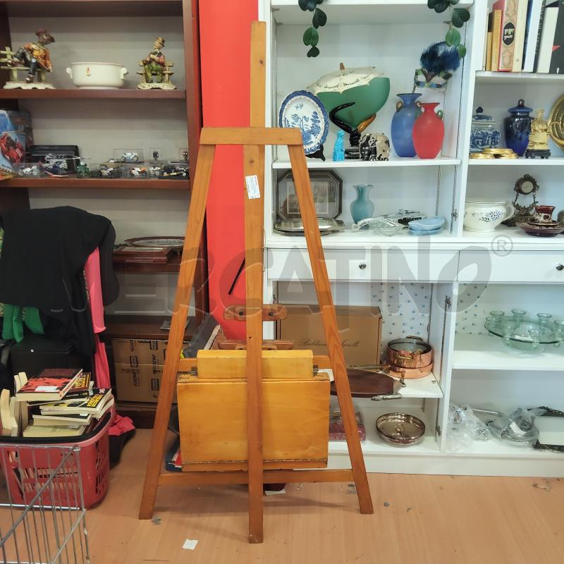 CAVALLETTO LEGNO PER PITTORI CON CASSETTO | Mercatino dell'Usato Domodossola 1