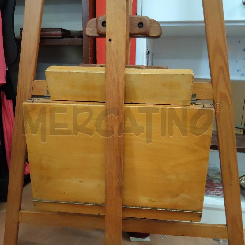 CAVALLETTO LEGNO PER PITTORI CON CASSETTO | Mercatino dell'Usato Domodossola 2