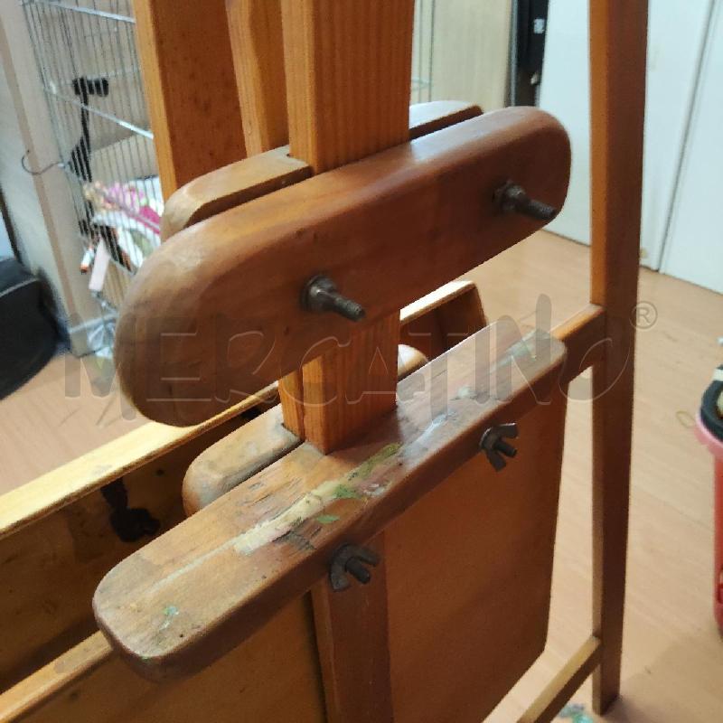 CAVALLETTO LEGNO PER PITTORI CON CASSETTO | Mercatino dell'Usato Domodossola 3