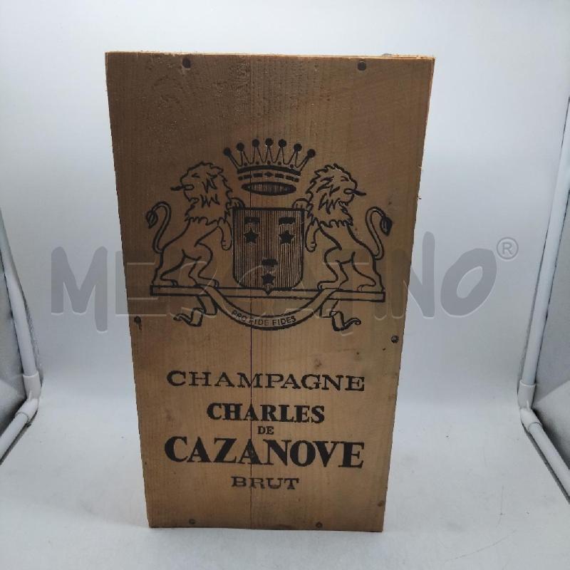CHAMPAGNE 2 BOTTIGLIE SCATOLA LEGNO | Mercatino dell'Usato Domodossola 1