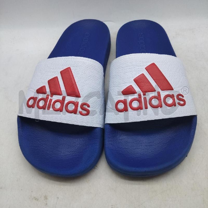 CIABATTE UOMO ADIDAS BIANCHE ROSSE | Mercatino dell'Usato Domodossola 1