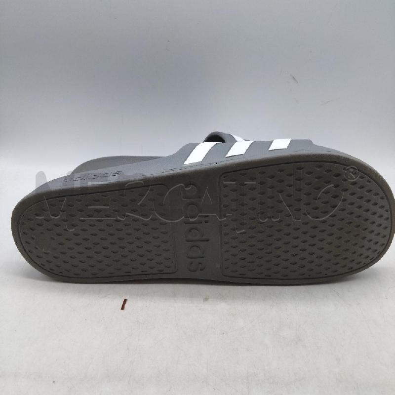 CIABATTE UOMO GRIGIE BANDE BIANCHE ADIDAS | Mercatino dell'Usato Domodossola 3