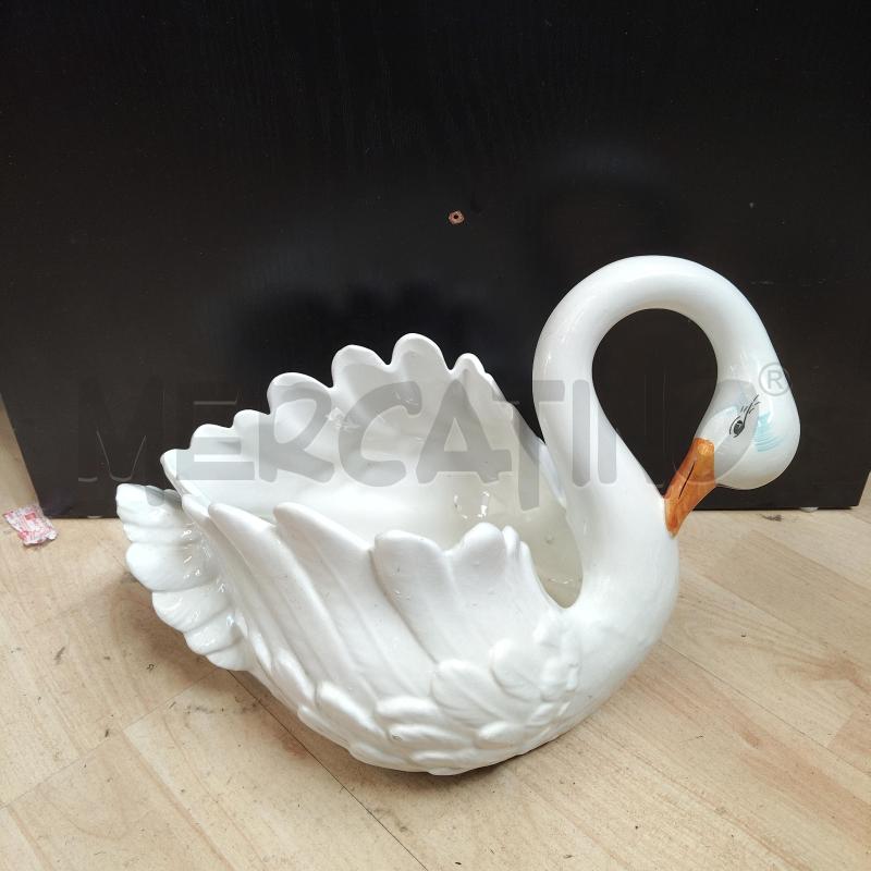 CIGNO CERAMICA PORTA VASO BASSANO | Mercatino dell'Usato Domodossola 1