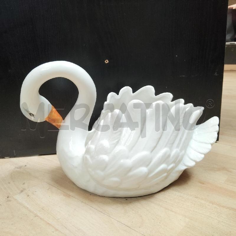 CIGNO CERAMICA PORTA VASO BASSANO | Mercatino dell'Usato Domodossola 3