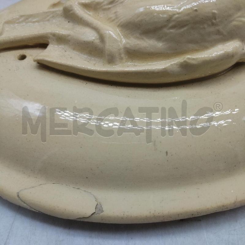 CIOTOLA CERAMICA CON UCCELLO COPERCHIO RILIEVO | Mercatino dell'Usato Domodossola 5