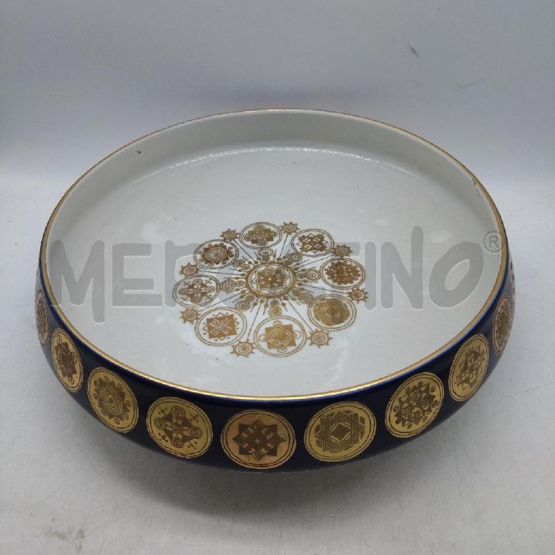 CIOTOLA CERAMICA VERBANO DECORO BLU ORO  | Mercatino dell'Usato Domodossola 1