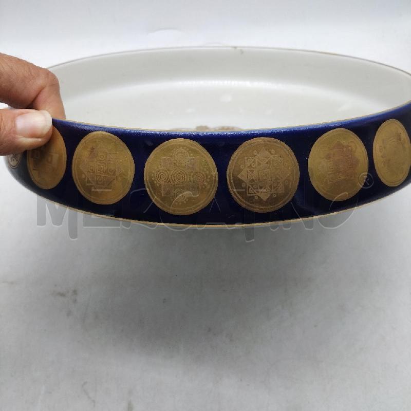 CIOTOLA CERAMICA VERBANO DECORO BLU ORO  | Mercatino dell'Usato Domodossola 2