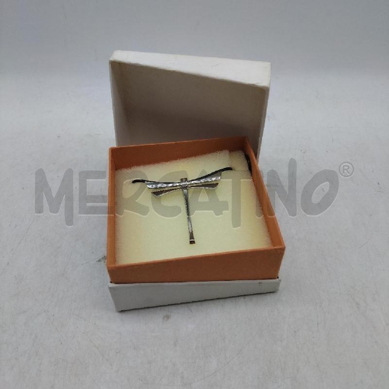 COLLANA BROSWAY LIBELLULA ARGENTO CORDINO NERO | Mercatino dell'Usato Domodossola 1