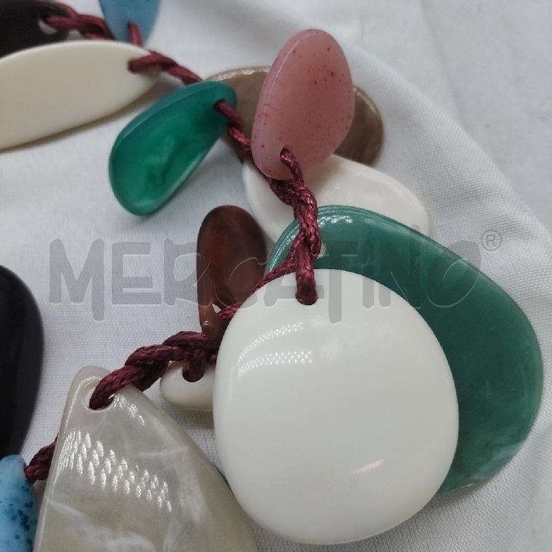 COLLANA CIONDOLI COLORATI GOCCIA | Mercatino dell'Usato Domodossola 3