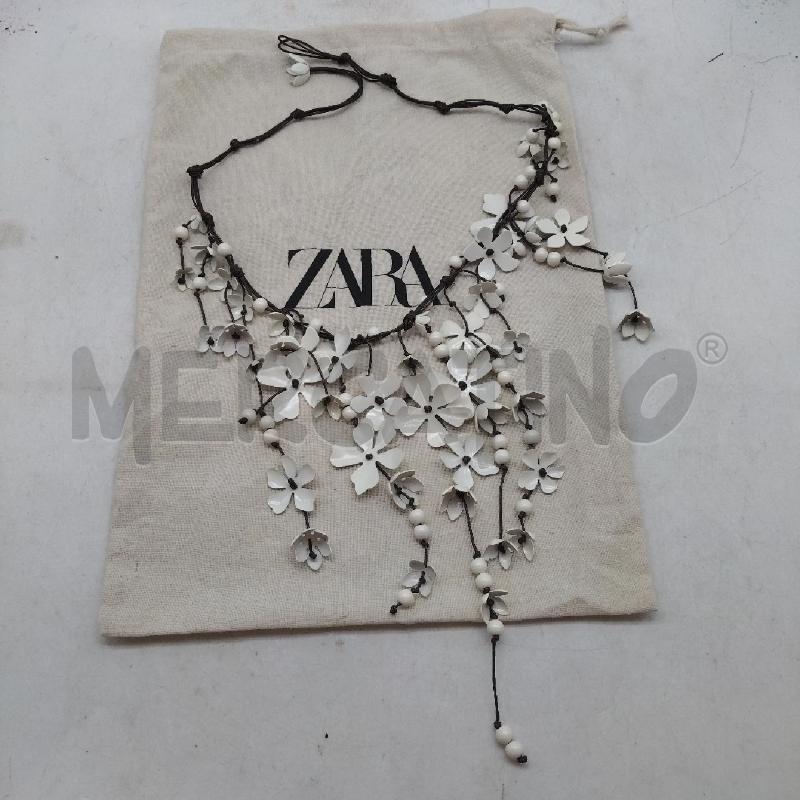 COLLANA FIORI METALLO BIANCHI CATENA | Mercatino dell'Usato Domodossola 1