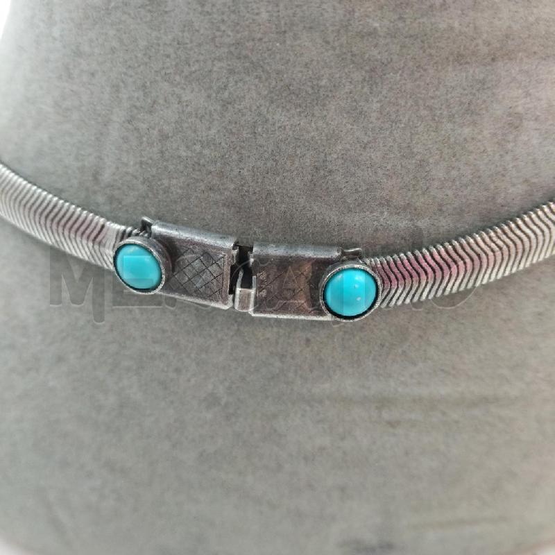 COLLANA METALLO PIETRE AZZURRE | Mercatino dell'Usato Domodossola 3