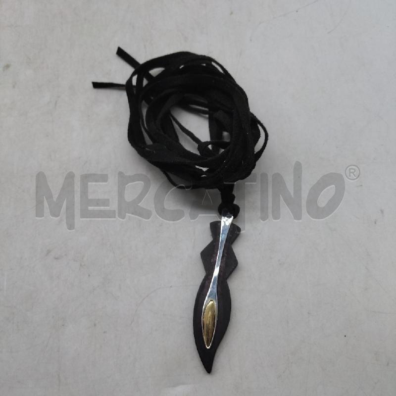 COLLANA MORELLATO CORDONCINO NERO CIONDOLO | Mercatino dell'Usato Domodossola 2