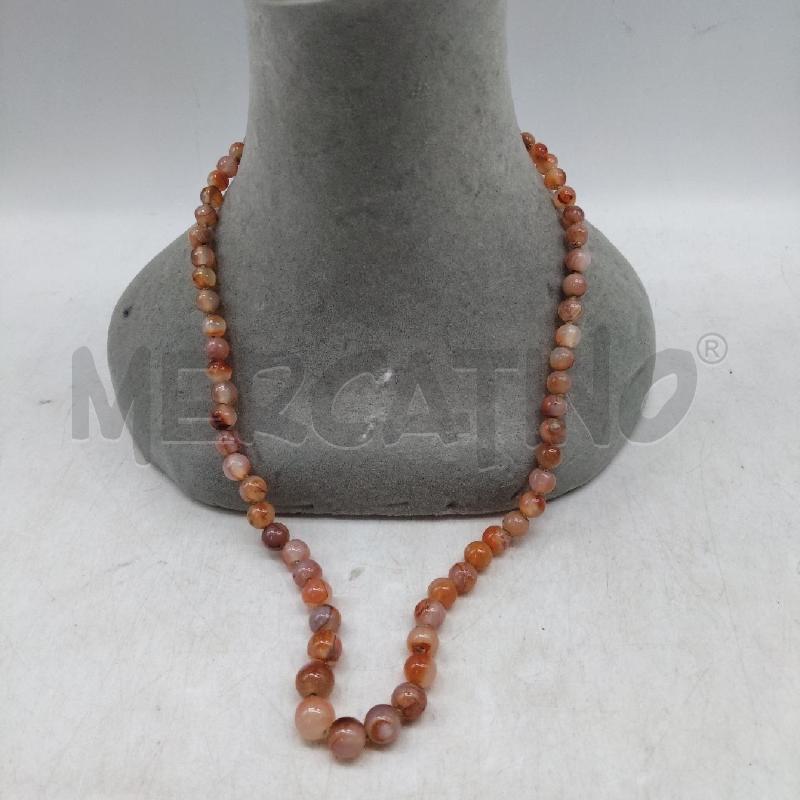 COLLANA PIETRA DURA ARANCIONE | Mercatino dell'Usato Domodossola 1