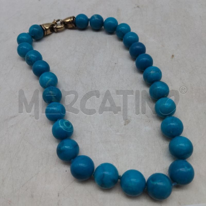 COLLANA PIETRA DURA CELESTE | Mercatino dell'Usato Domodossola 1