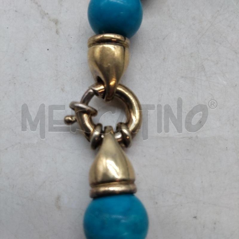 COLLANA PIETRA DURA CELESTE | Mercatino dell'Usato Domodossola 2