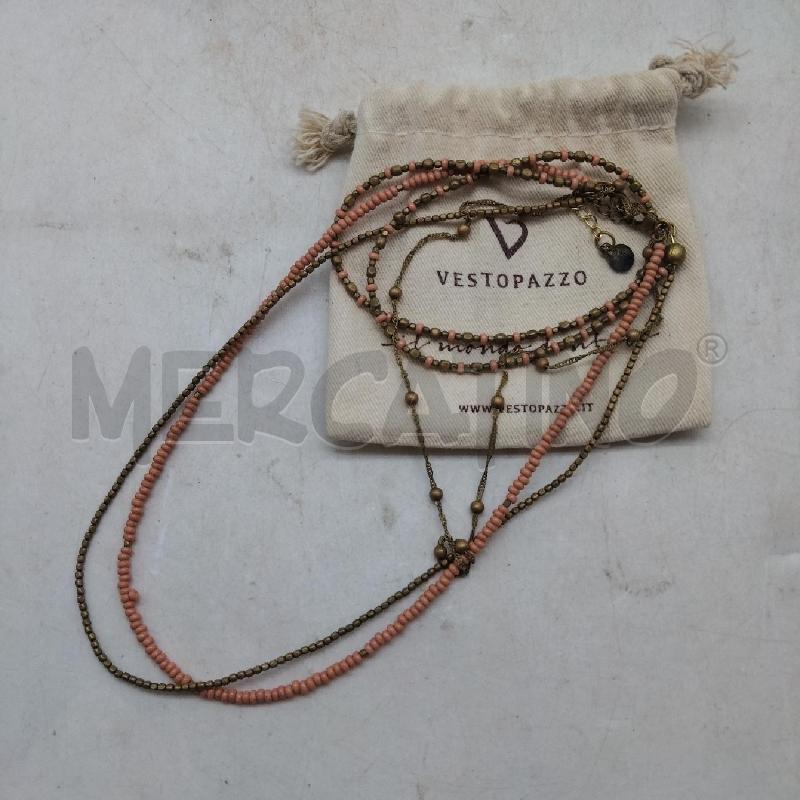 COLLANA ROSA PERLINE VESTOPAZZO | Mercatino dell'Usato Domodossola 1