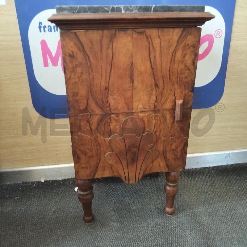 COMODINO LEGNO MARMO SOPRA | Mercatino dell'Usato Domodossola 1