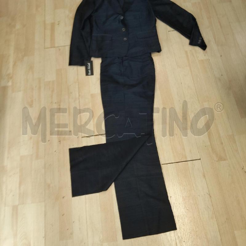 COMPLETO DONNA SETA BLU SCURO GIACCA+PANTALONE I BLUES | Mercatino dell'Usato Domodossola 3