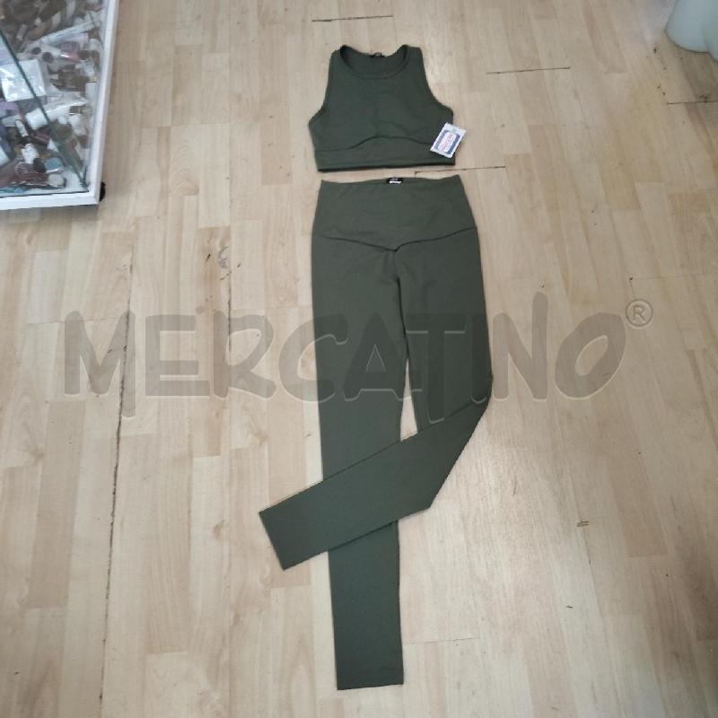 COMPLETO DONNA SPORT VERDE TEZENIS TOP+LEGGHINS | Mercatino dell'Usato Domodossola 1