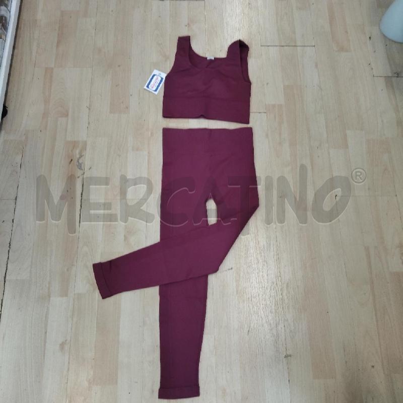 COMPLETO DONNA SPORT YAMAMAY LEGGHINS+TOP PORPORA | Mercatino dell'Usato Domodossola 1
